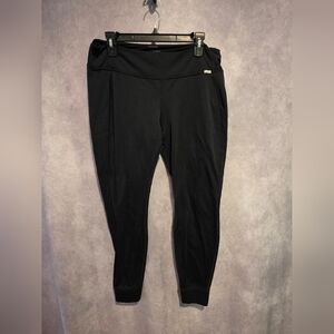 Patagonia Capilene 4 Womens Bottoms XL Black Pants Grid